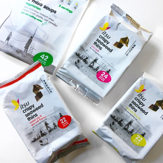 Istu crispy seaweed thins and miso soups